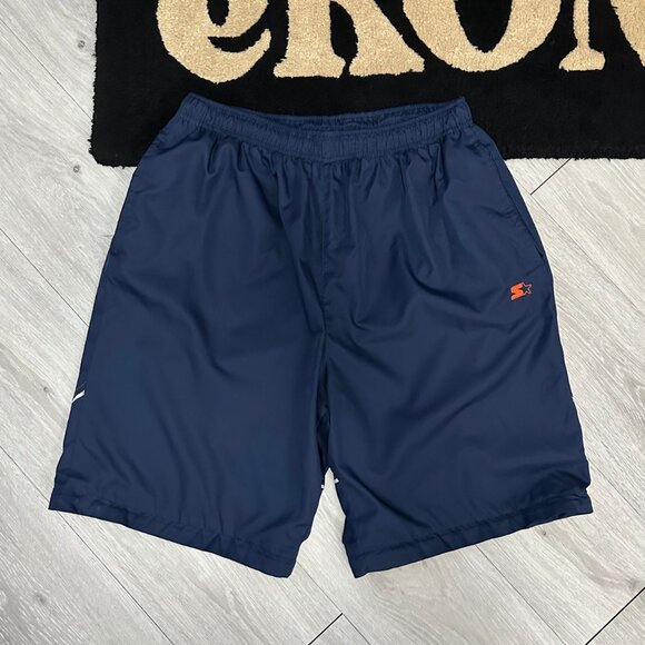 Vintage Starter Men's Navy Blue Convertible Flare Track Pants/Shorts Size Large - Picture 4 of 10